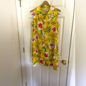 XID-Extreme Island Designs Hawaii cute floral beach dress! With pockets.Size M.